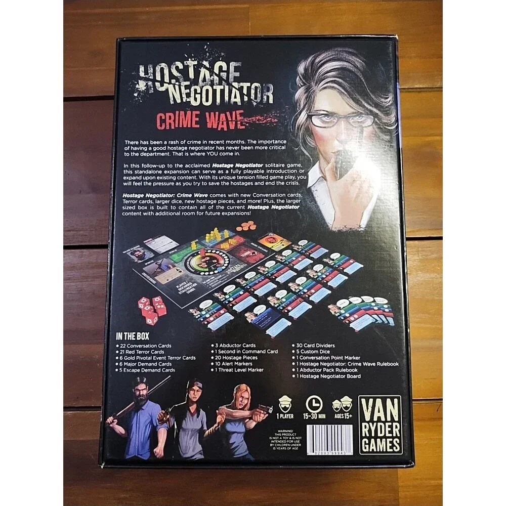 Hostage Negotiator Crime Wave Stand Alone Expansion / Storage Box